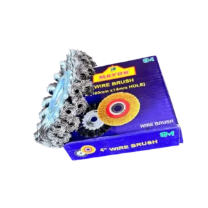 Mayur 4” Wire Brush for Tyre Retreading - 100mm x 14mm Hole
