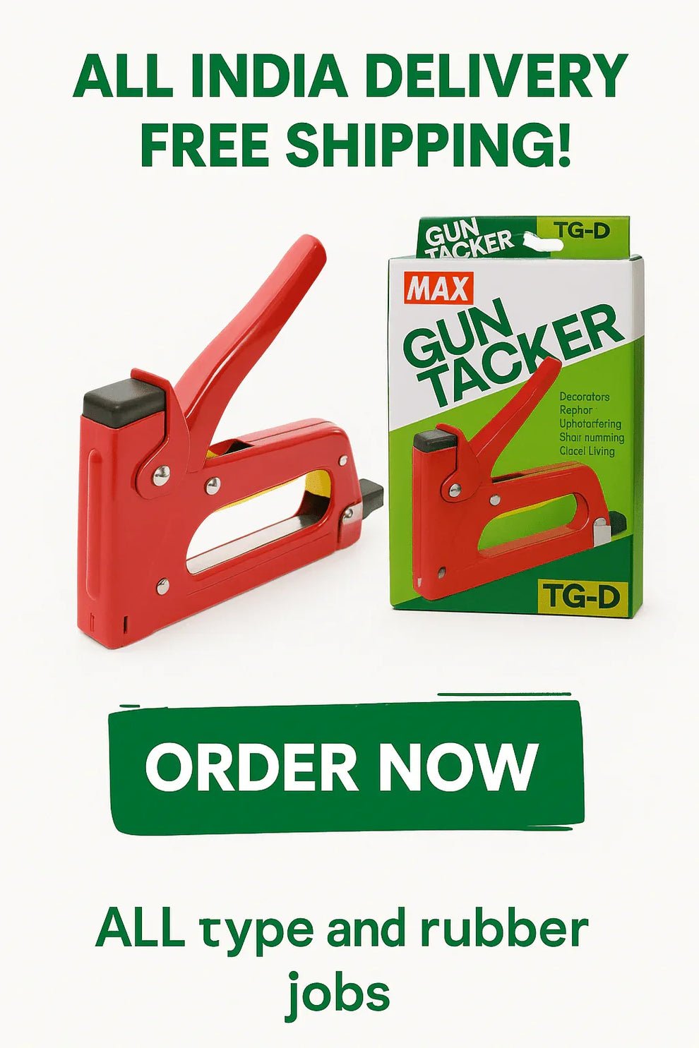 Maxx Gun Tacker 23/10 – Heavy-Duty Stapler